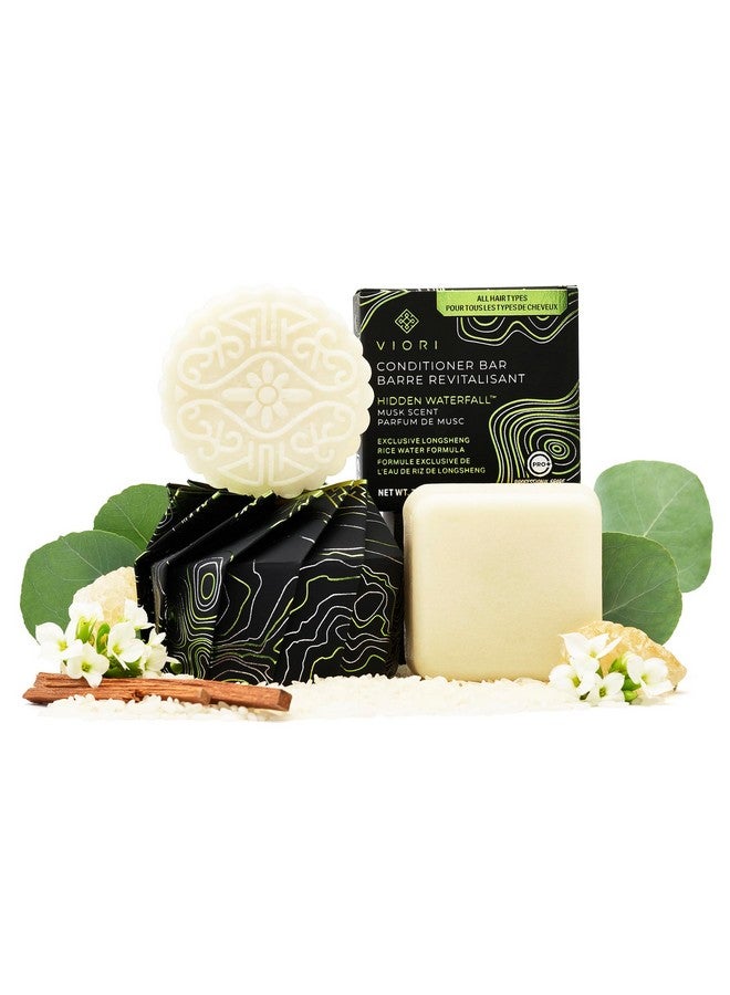 Viori Hidden Waterfall Shampoo and Conditioner Bar Set Made with Rice Water - Handcrafted Sulfate Free Shampoo and Conditioner - Image 1