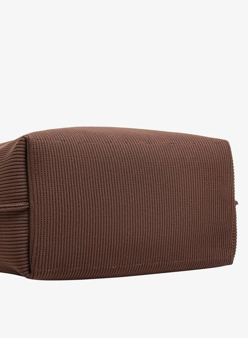 Le Confort BROWN Textured Tote Bag with Double Handle for Women | Best Price UAE