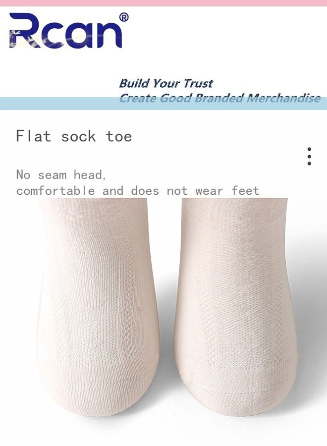 Rcan 3 Pairs Baby Socks Thin Mesh Hollow Stretch Over The Knee Long Cotton Socks Set Anti Mosquito Socks for Summer for Baby Unisex - Image 5