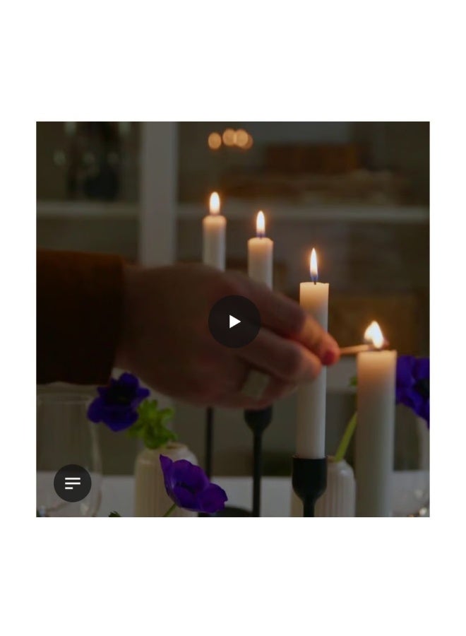 IKEA (IKEA) شمعة ثريا كارنيليان غير معطرة، طبيعية، 19 سم - Image 2