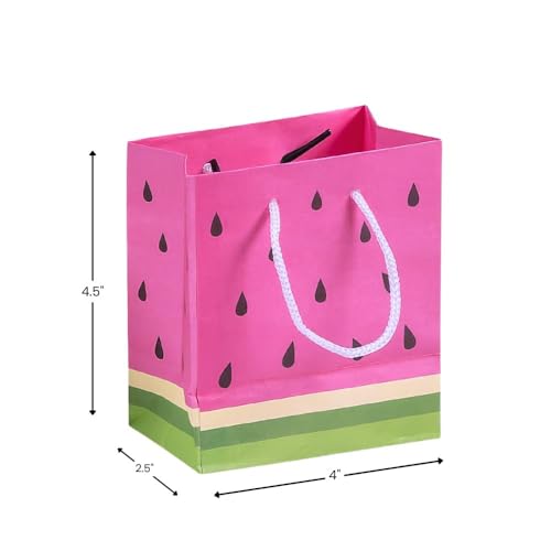 Fun Express Tutti Frutti Fruit Designed Gift Bags Set of 12 Strawberry Watermelon Kiwi Orange Party Favor Supplies - Image 5