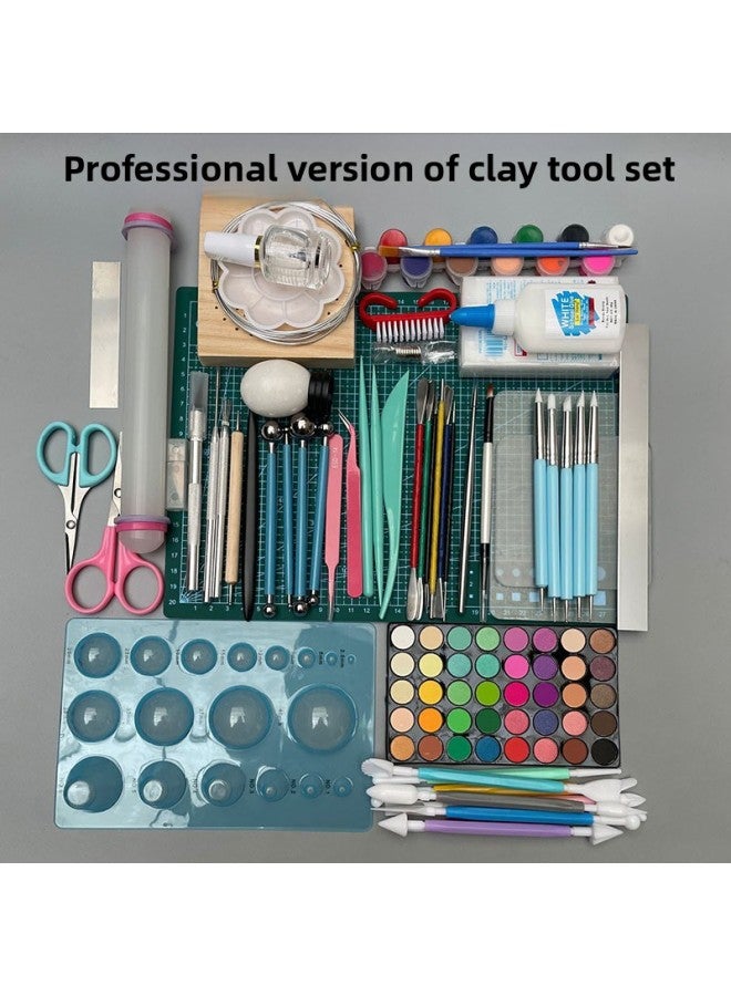 Ultra-light Clay Tool Set Resin Clay Handmade Diy Color Mud Making Beginners Entry Cheap Material Package-Specifications:Starter Set 4+24 Color 1200G Clay