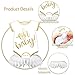 ELEFOCUS 6pcs Baby Shower Centerpieces for Neutral Gold Baby Shower Decorations Oh Baby Honeycomb Gender Neutral Baby Shower Decorations Table Decorations - Image 4