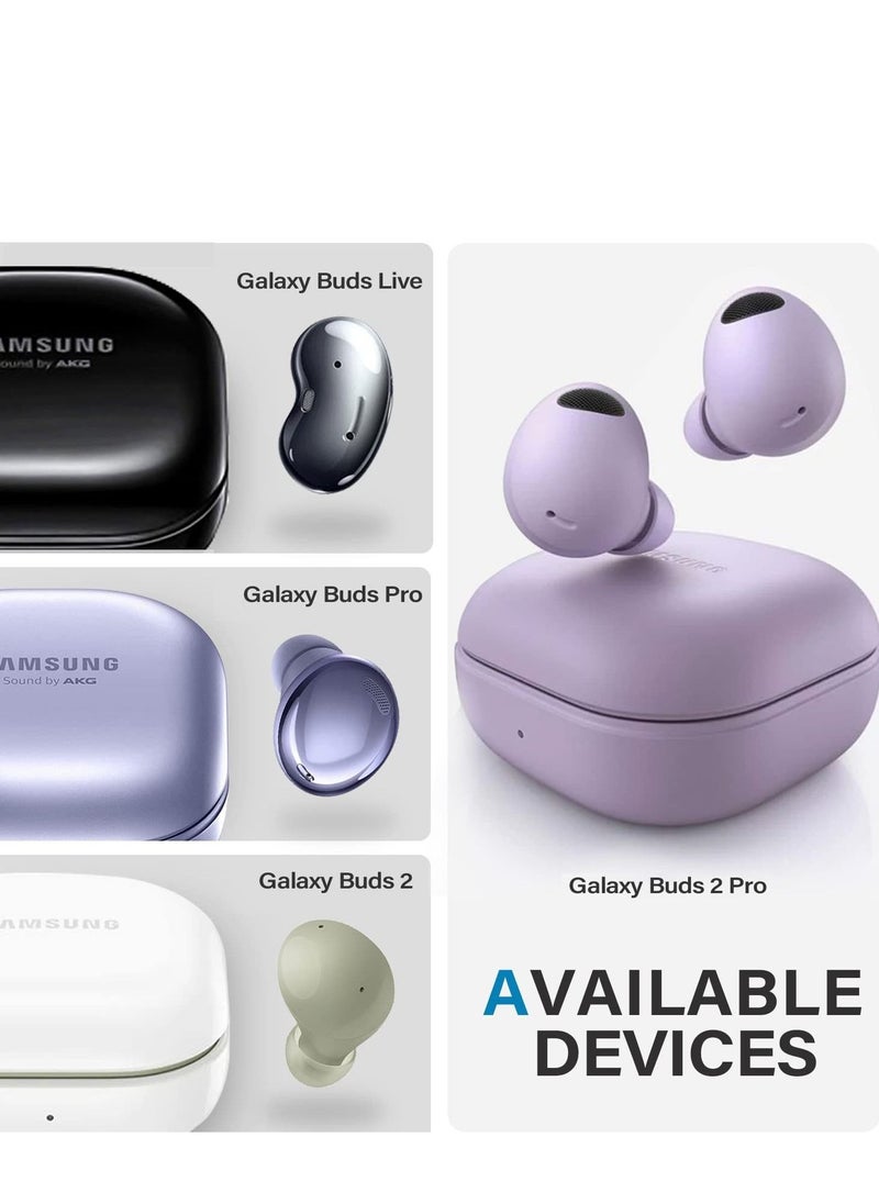 KASTWAVE - Upgrade Secure Lock Armor Cover Case  for Samsung Galaxy Buds 2 Pro Case(2022) /Galaxy Buds Pro Case(2021) /Galaxy Buds 2 Case (2021) /Galaxy Buds Live Case(2020)-Black - Image 1
