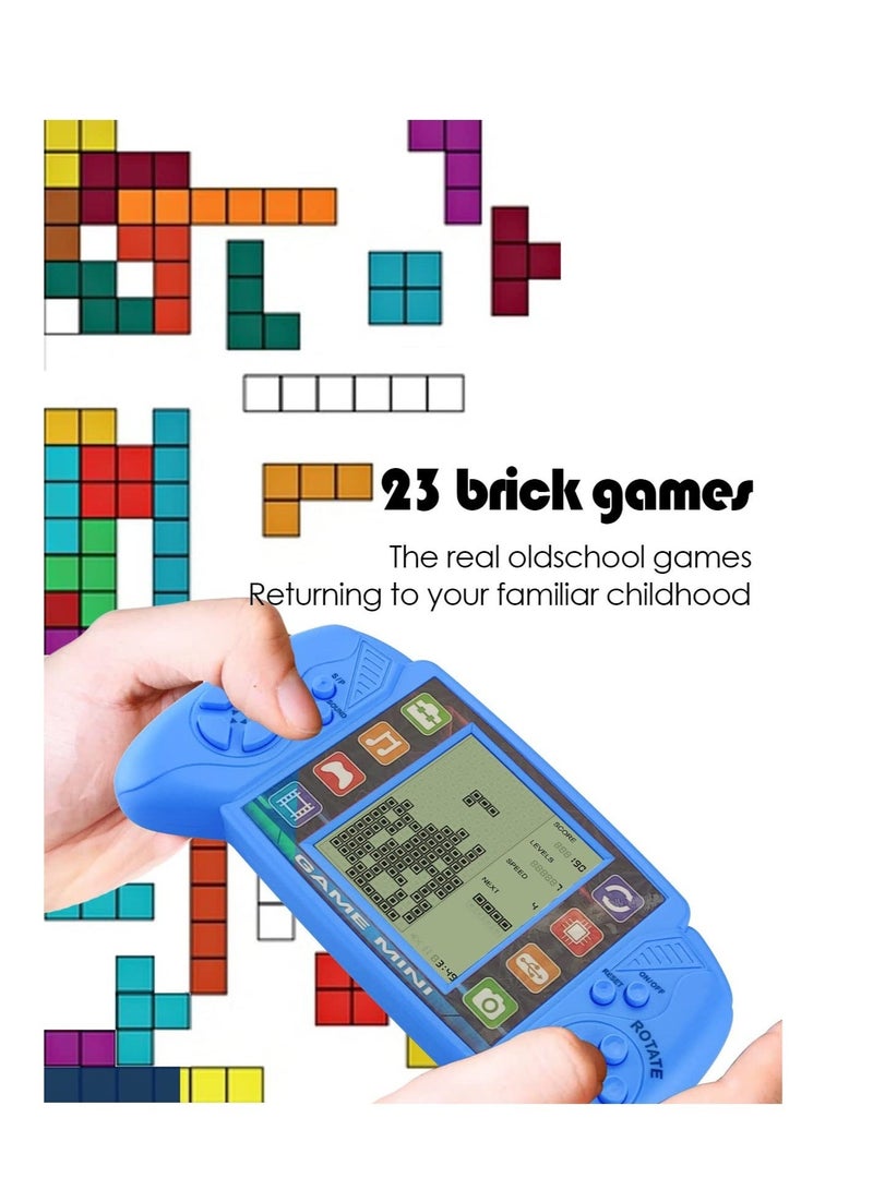 Captaintech Brick Game Console, Built in 23 Puzzle Games,3.5in LCD Mini Portable Brick Game Player,Classic Brick, Tank, Brick Breaker, Racing - Image 2