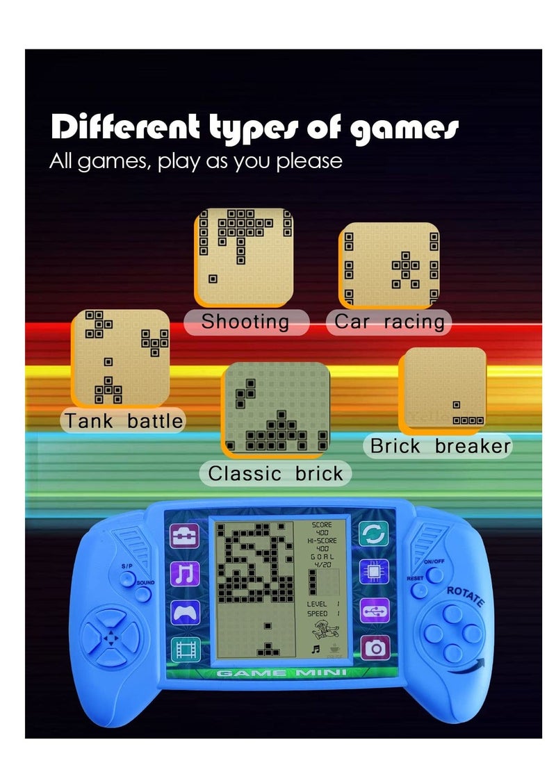 Captaintech Brick Game Console, Built in 23 Puzzle Games,3.5in LCD Mini Portable Brick Game Player,Classic Brick, Tank, Brick Breaker, Racing - Image 3