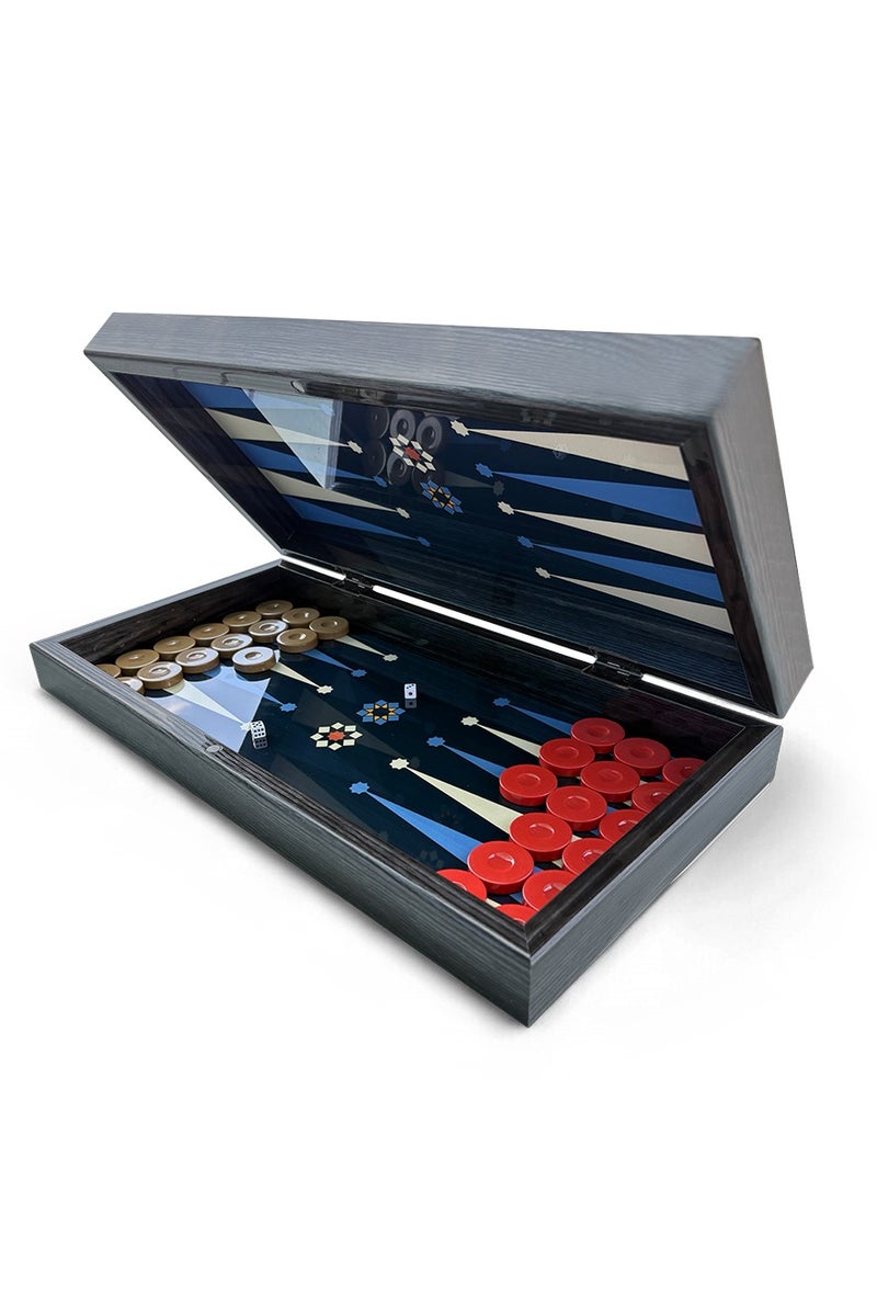 Biggdesign Backgammon Set with Dice and Checkers, MDF Body, Magnetic Lock, Durable Gloss Finish, Scratch-Proof Surface, Board Games for Gift – Made in Turkey - Image 3