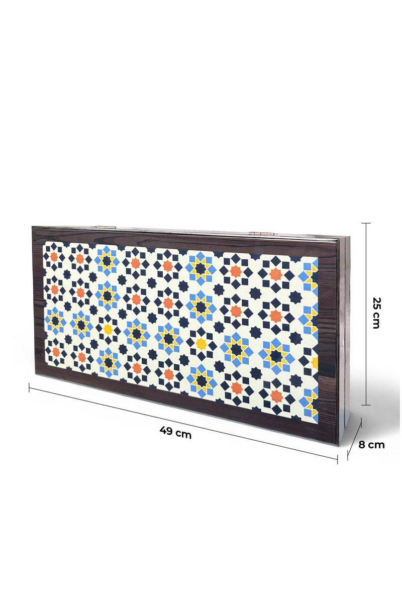 Biggdesign Backgammon Set with Dice and Checkers, MDF Body, Magnetic Lock, Durable Gloss Finish, Scratch-Proof Surface, Board Games for Gift – Made in Turkey - Image 2