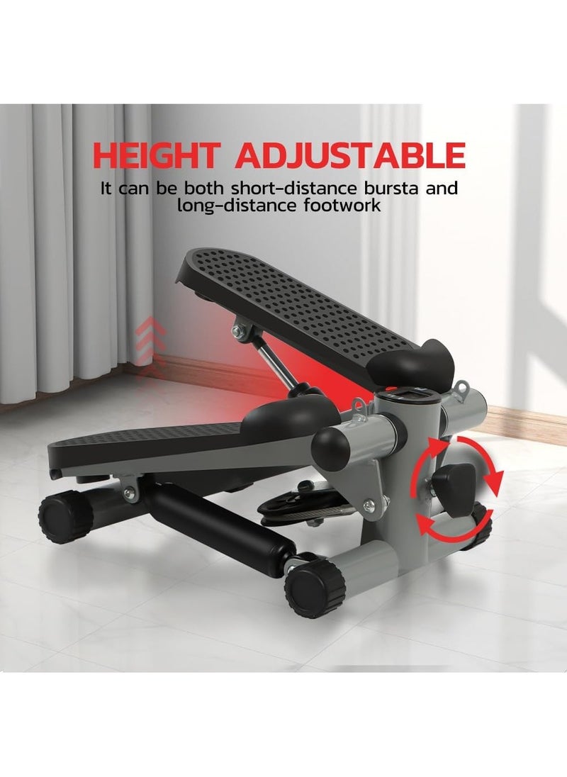RATSAW - Mini Exercise Stepper with Removable Resistance Band Step Machine with LCD Display Anti Slip Foot Pedal - Image 1