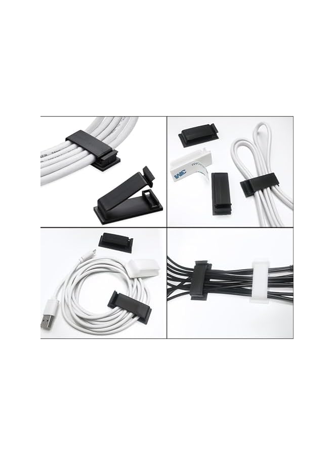 Green Tiger Cable Management Organizer Kit Wire Organizer for Home and Office Computer TV Under Gaming Desk (200 PCS) - Image 5