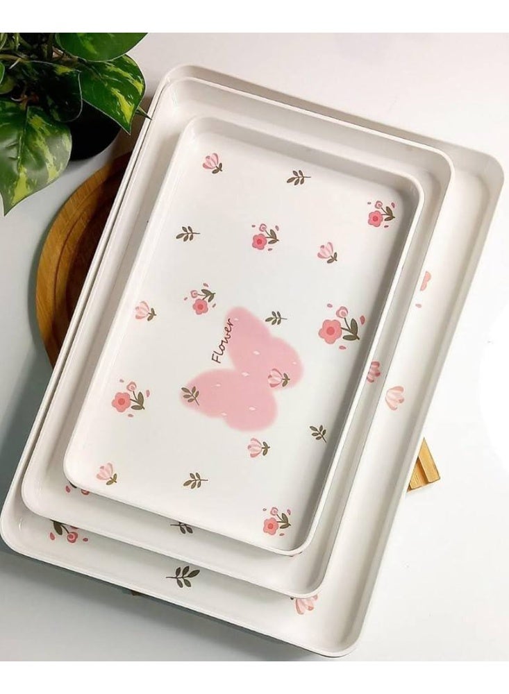 طقم صواني 3قطع مستطيل   ميلامين خامه عاليه جدآ - Image 1