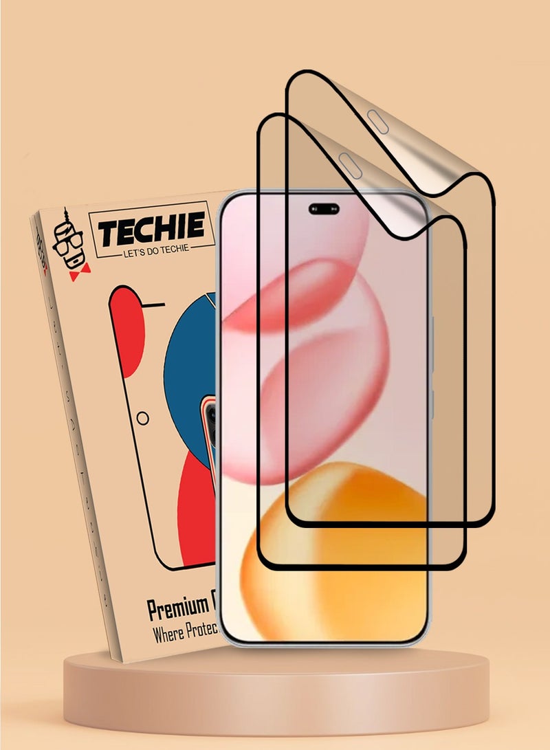 Techie 2 Pack 9D Matte Ceramic Screen Protector Film for Honor 400 Lite / 200 Lite / X8b / X8c – Smooth Feel Anti Fingerprint Bubble Free Easy Installation - Image 1