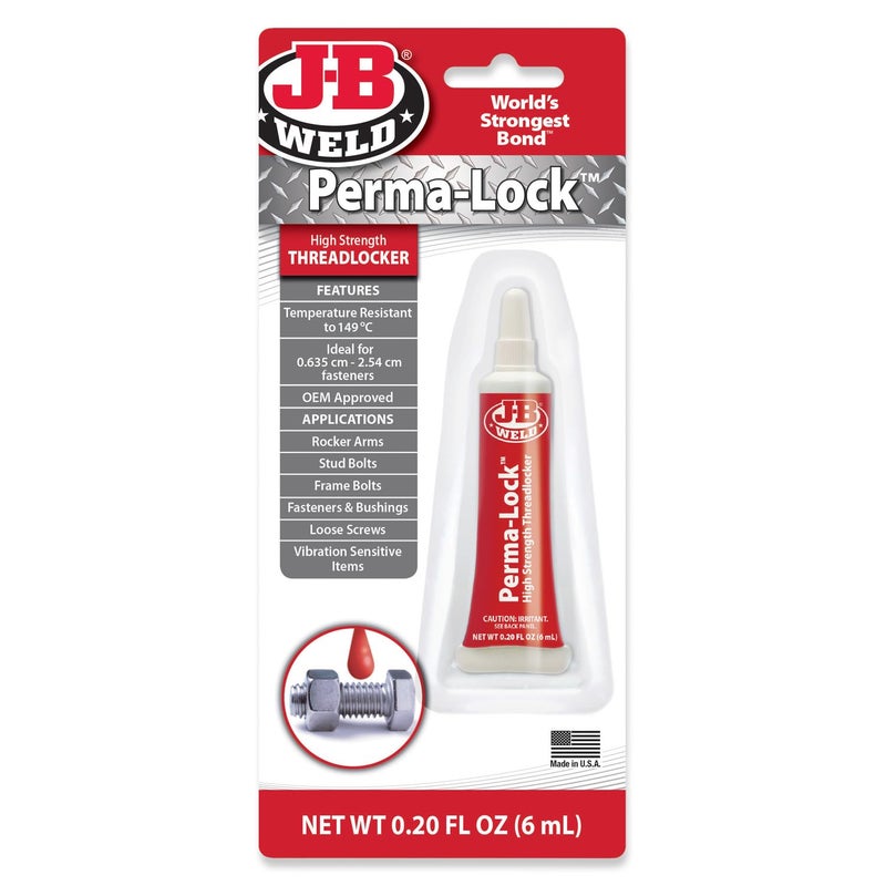 J-B Weld 27106 Perma-Lock High Strength Threadlocker - Red - 6 ml - Image 3