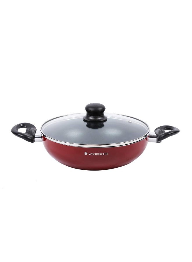 Wonderchef Topaz Cookware set, Wok with lid-24cm,Fry Pan-24cm,Dosa Tawa-25cm - Image 4