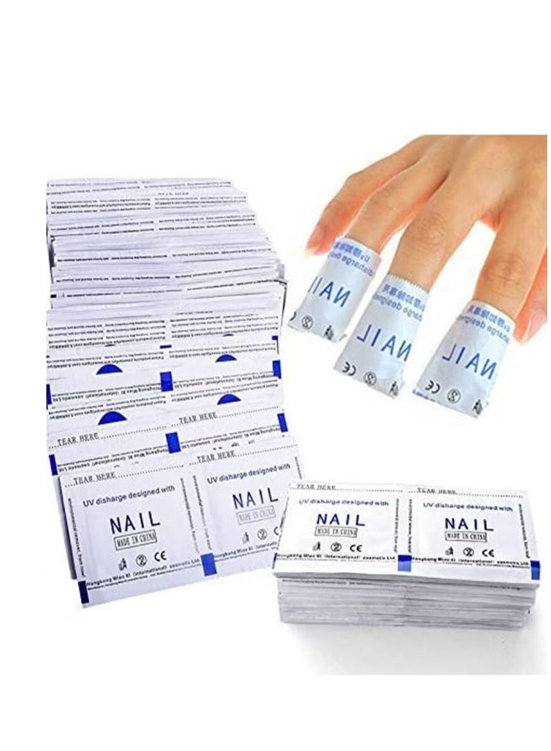 KASTWAVE Nail Polish Remover Pads 200 Pcs Magic Soak-Off Gel Remover, Professional Wraps Soak Off Acrylic Fast Gentle Quality Foil Art Cleaner for Manicure - Image 1