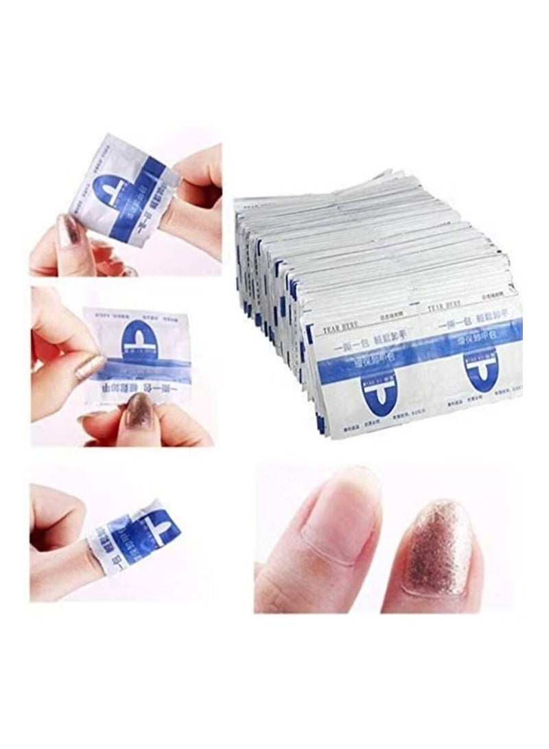 KASTWAVE Nail Polish Remover Pads 200 Pcs Magic Soak-Off Gel Remover, Professional Wraps Soak Off Acrylic Fast Gentle Quality Foil Art Cleaner for Manicure - Image 4