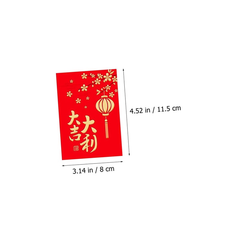 36pcs Gold Foil Chinese Red Envelopes Lucky Hongbao Packets for New Year Spring Festival Celebration - Image 3