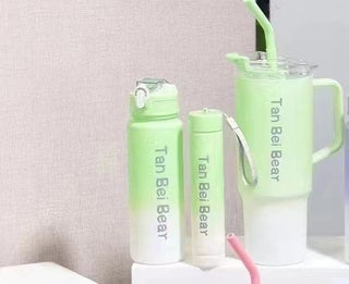 Cross-border 40 gradient color high-looking water cup large capacity plastic cup portable portable Cup three-piece straw Cup White Gradient green three-piece set - pzsku/Z8D7C4A13DC2CD4CE9EEEZ/45/1746194337/e68a4976-9f22-4458-93b4-d9e71ab3f095