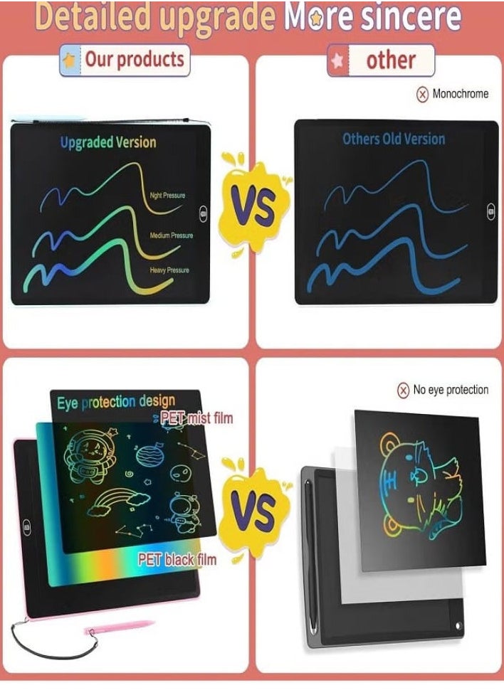 16 Inch LCD Writing Tablet for Kids, Colorful Drawing Board for Kids, Erasable and Reusable Electronic Drawing Board, LCD Drawing Tablet for Toddlers - Blue
