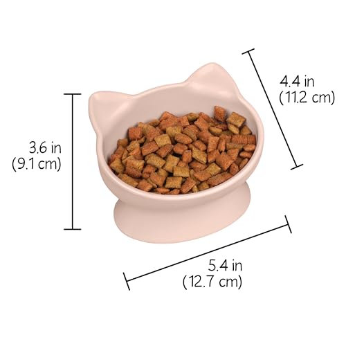 Kitty City Raised Cat Ear Bowls, Small Bowls 2pk (Pastel) - Image 3