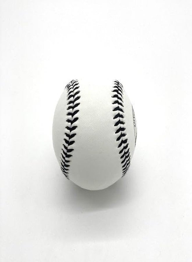 MOVEX Morex Baseball PVC Meteor Competition Grade Baseball, Official 9-Inch | Durable PVC Cover, Solid Core, Red & Black Strong Stitching | Training & Match Practice Ball for All Ages (White & Black) - Image 4
