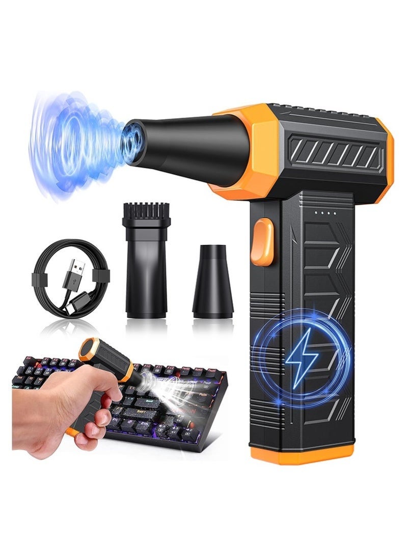 Bukela Compressed Air Duster-150,000RPM Electric Cleaner, Rechargeable Cordless Air Blower for Keyboard, PC, Electric Devices Cleaning, Turbo Jet Dry Replace Canned Air Compressed Air Cans - Image 1