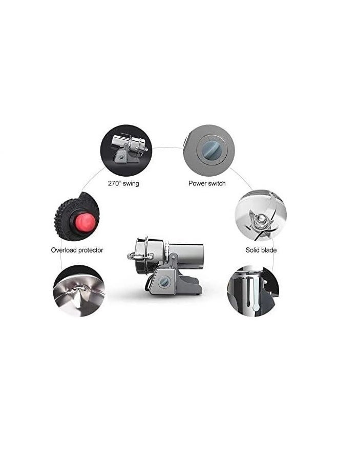 LETWOO - LETWOO 1000g Electric Grain Grinder Spice Grain Mill Stainless Steel 20s 3000 Power High Speedy Grinding with Overload Protection& 5min Timer Mill for Dry Spice Herbs/Nut/Coffee/ Rice - Image 1