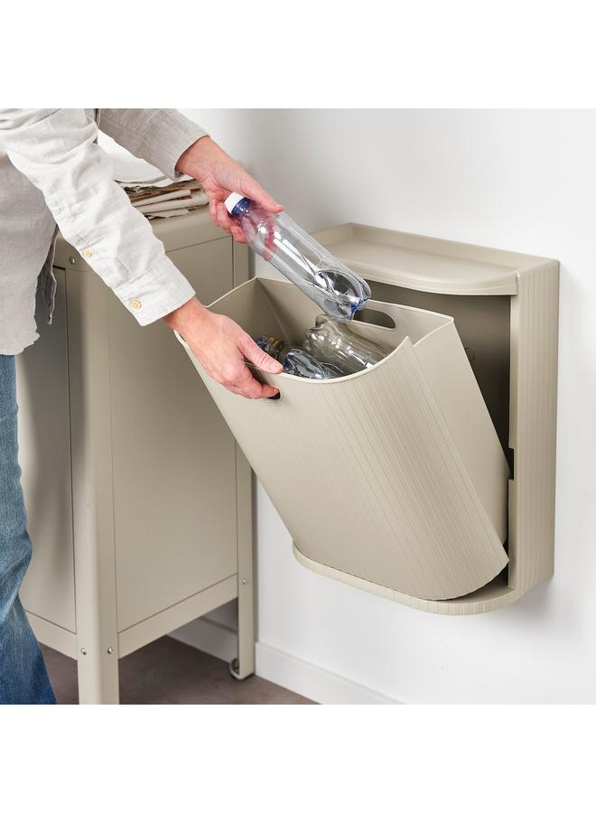 Zaboon Bin with lid, grey-beige, 21 l - Image 2