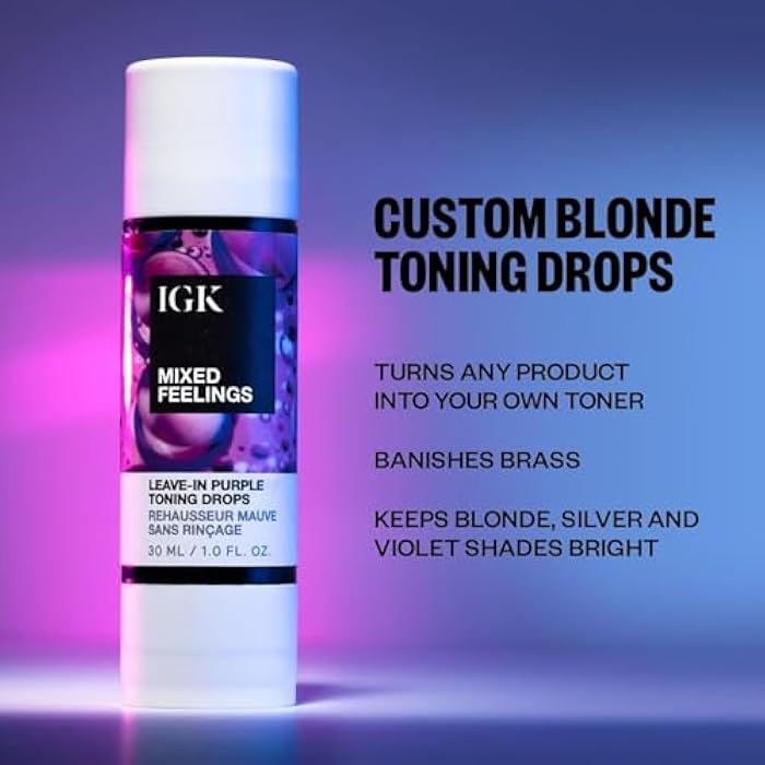 IGK Mistress Hydrating Hair Balm + Mixed Feelings Leave-In Blonde Toning Drops | Tone Brassy Hair, Nourish, + Fight Frizz | 5 oz + 1 oz - Image 5