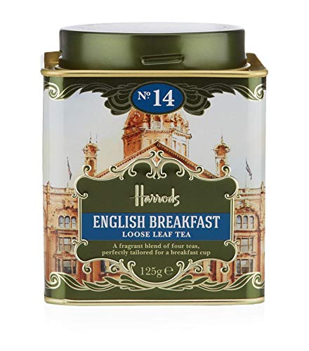 Harrods London. No. 14, English Breakfast 125g Loose Tea 4.4oz GIFT TIN CADDY - USA Stock - Image 1