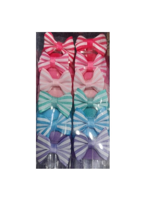 TRIPIN Elastic Cloth Hairbands for women Scrunchie Hair Tie band Girls Ponytail Holder Headwear Accessories Pack of 24 Pcs (Multi Color with Bow) 2063 - Image 1