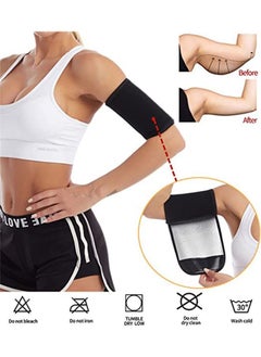 Ant Arm Trimmer for Women Men Sweat Arm Shaper Bands, Adjustable Compression Sleeves Wraps for Sports, Workout Arm Fat Reducer Sauna  - Image 4