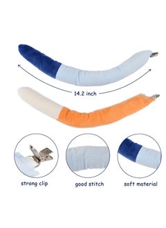 Excefore Dog Ears Headband And Tail, Animal Cosplay Costume, Suitable for Dog Themed Party Favors Birthday Party (Blue,Yellow)  - Image 4