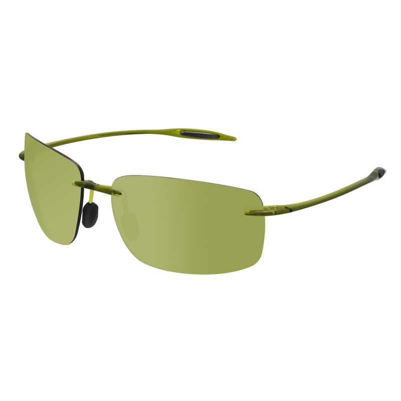 JULI Eyewear JULI Sports Polarized Sunglasses for Men Women Tr90 Rimless Frame for Running Fishing Golf Surf DrivingGreen - Image 2