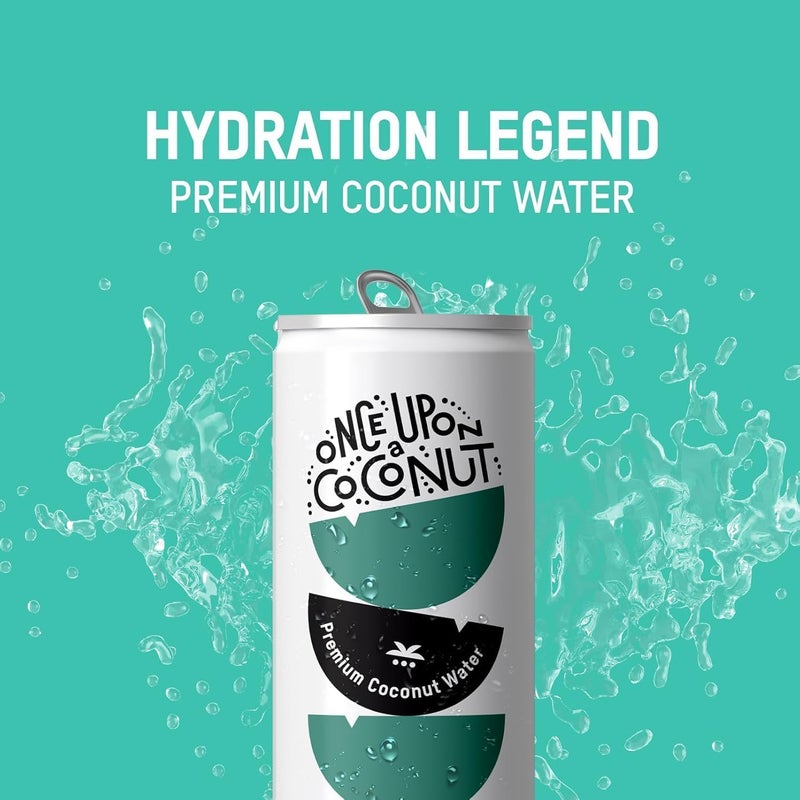 Once Upon A Coconut ماء جوز الهند الفاخر من وانس أوبون أ كوكو - عبوة 12 من علب سعة 10.8 أونصة سائلة، طبيعي بالكامل، بدون سكر مضاف - Image 5