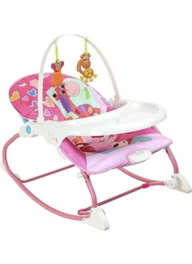 Generic Infant To Toddler Rocker Dining Chair 2In1 For Girls-Pink 