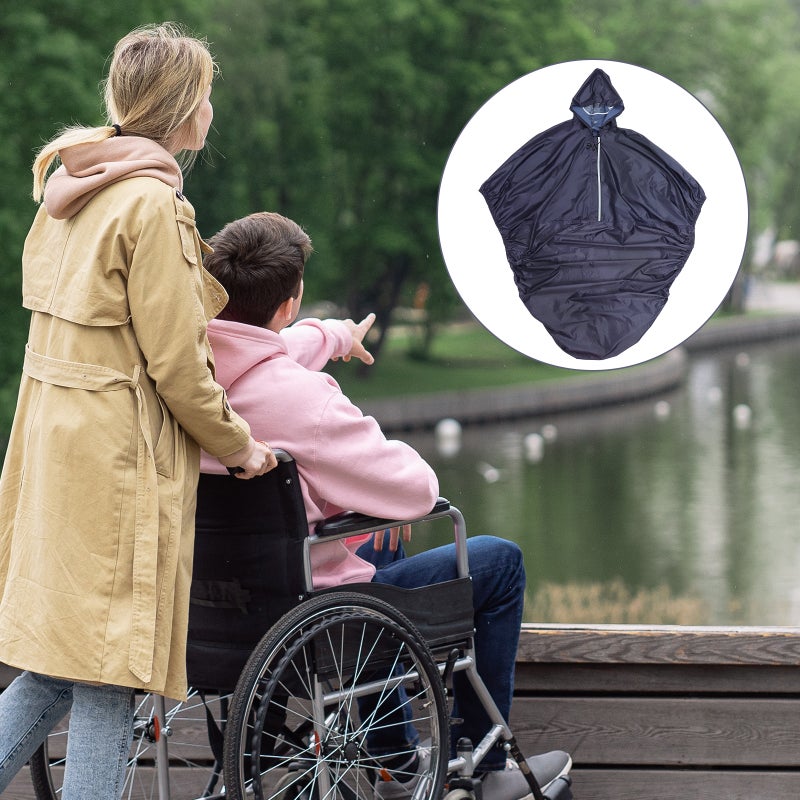 1Pc Reflective Raincoat Old People Poncho Useful Raincoat - Image 4