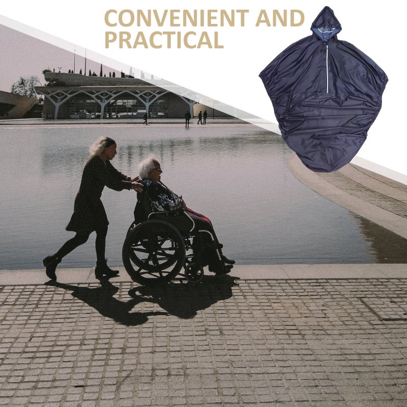 1Pc Reflective Raincoat Old People Poncho Useful Raincoat - Image 3