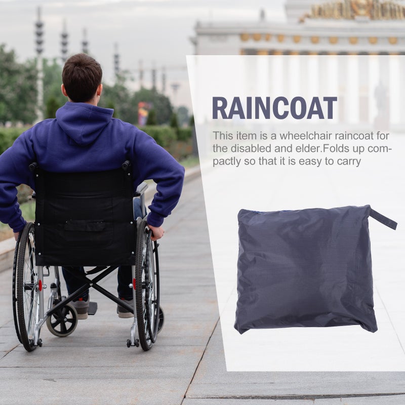 1Pc Reflective Raincoat Old People Poncho Useful Raincoat - Image 2