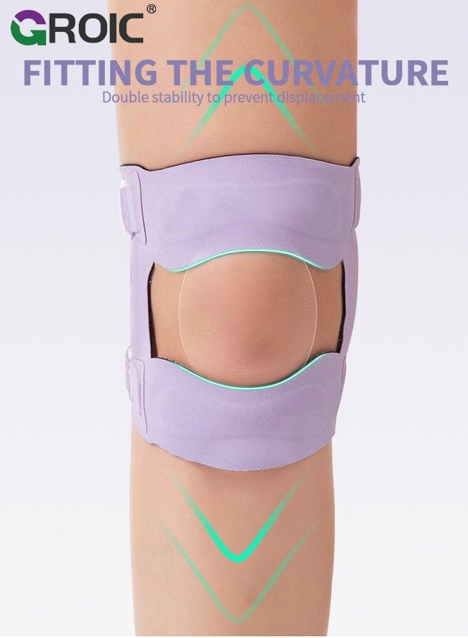 GROIC 1PC Adjustable Knee Brace, Sports Silicone Knee Support with Silicone Pads, Double - Sided Flexible Springs, for Pain Relief, Sports, Running, Hiking, Basketball, Jumping - Image 5