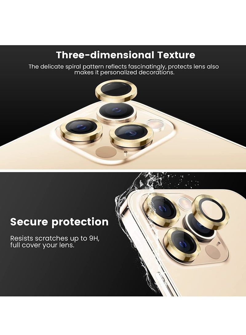 ELTRAZONE [3+3PCS] for iPhone 14 Pro - iPhone 14 Pro Max Camera Lens Protector, 9H Tempered Glass Camera Cover Screen Protector Metal Individual Ring for iPhone 14 Pro 6.1 inch /14 ProMax 6.7 inch 2022 - Image 2