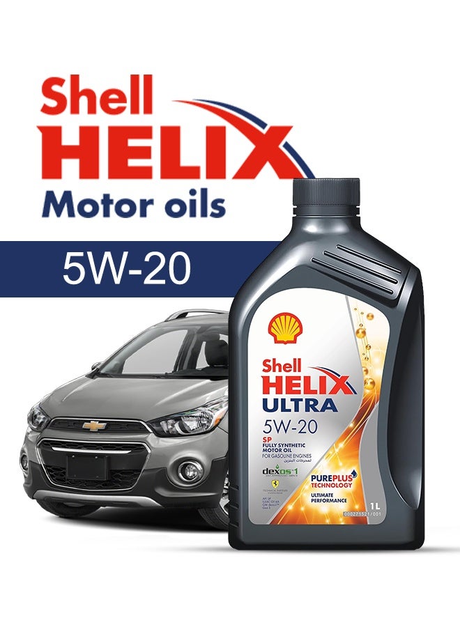 شل زيت محرك سيارة شيفورليه، سبارك 2024 - 2013 - لزوجة 5w20 شل هيلكس 4 لتر، مع فلتر زيت المحرك - 2013 2014 2015 2016 2017 2018 2019 2020 2021 2022 2023 2024