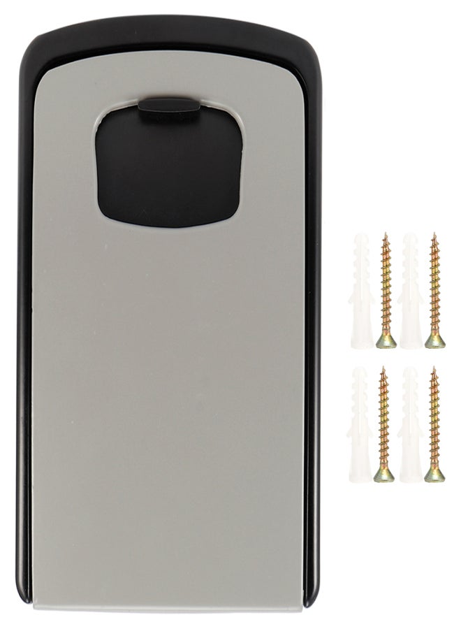 Household Zinc Alloy Key Storage Box Password Codes Box for Home Factory Company OfficeGray 14.5x10.5x5.5cm - Image 1