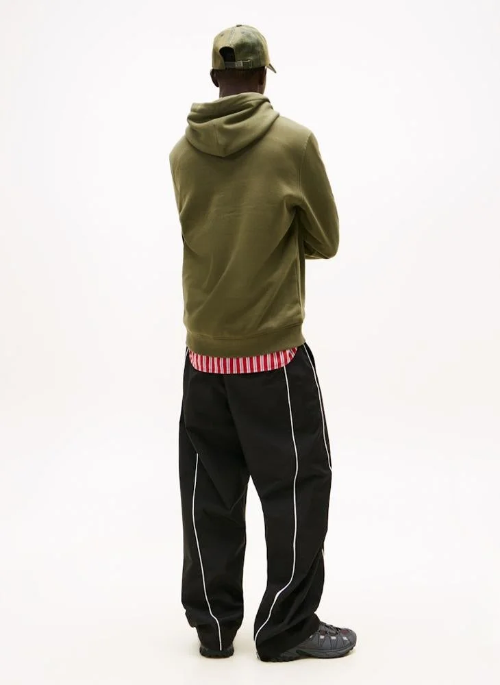 TOMMY JEANS  Linear Logo Embroidery Fleece Hoody for Men | Best Price UAE