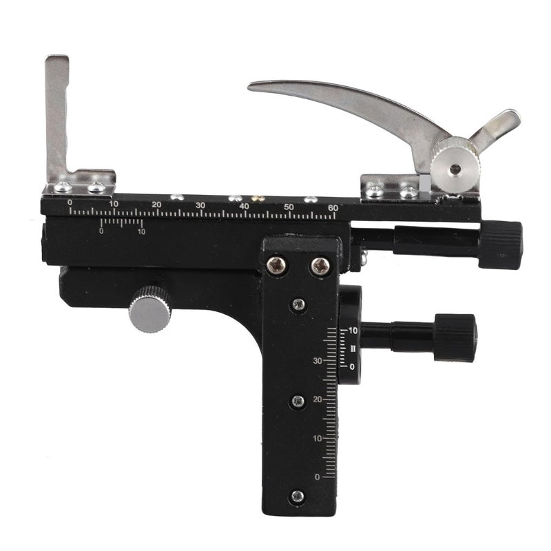Zetiling Microscope Moveable Stage,Attachable Caliper Vernier with Scale Microscope Attachable Mechanical Stage X-Y High-Precision Vernier Biological - Image 1