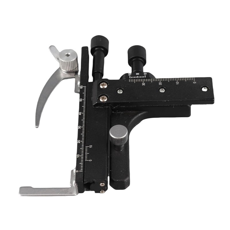 Zetiling Microscope Moveable Stage,Attachable Caliper Vernier with Scale Microscope Attachable Mechanical Stage X-Y High-Precision Vernier Biological - Image 2