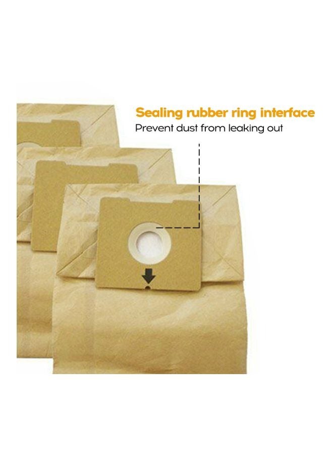 6-Piece Universal Dust Bag Beige for Philips Electrolux Vacuum Cleaner FC8334 8338 8189 Dust Collection Bag  - Image 3