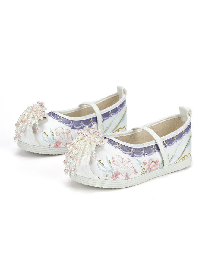 Princess Baby Embroidered Shoes New Style Embroidered Shoes Hanfu Shoes Traditional Chinese Style Girls' Shoes For Spring And Autumn Children
