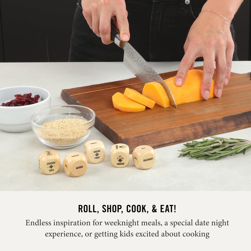 Two Tumbleweeds Foodie Dice - Set of 9 Dice to Inspire Creative, Seasonal Meals with Take Out Die - Unique Cooking Gift - Image 5