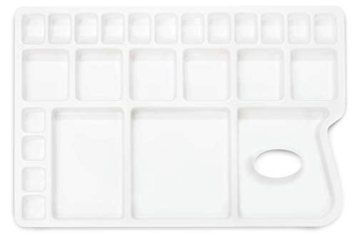 Artifact Colour Mixing Ceramic Plate White Large - Image 2